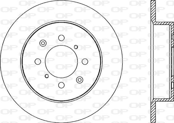 OPEN PARTS Тормозной диск BDR2186.10